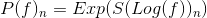Running product with exp and log